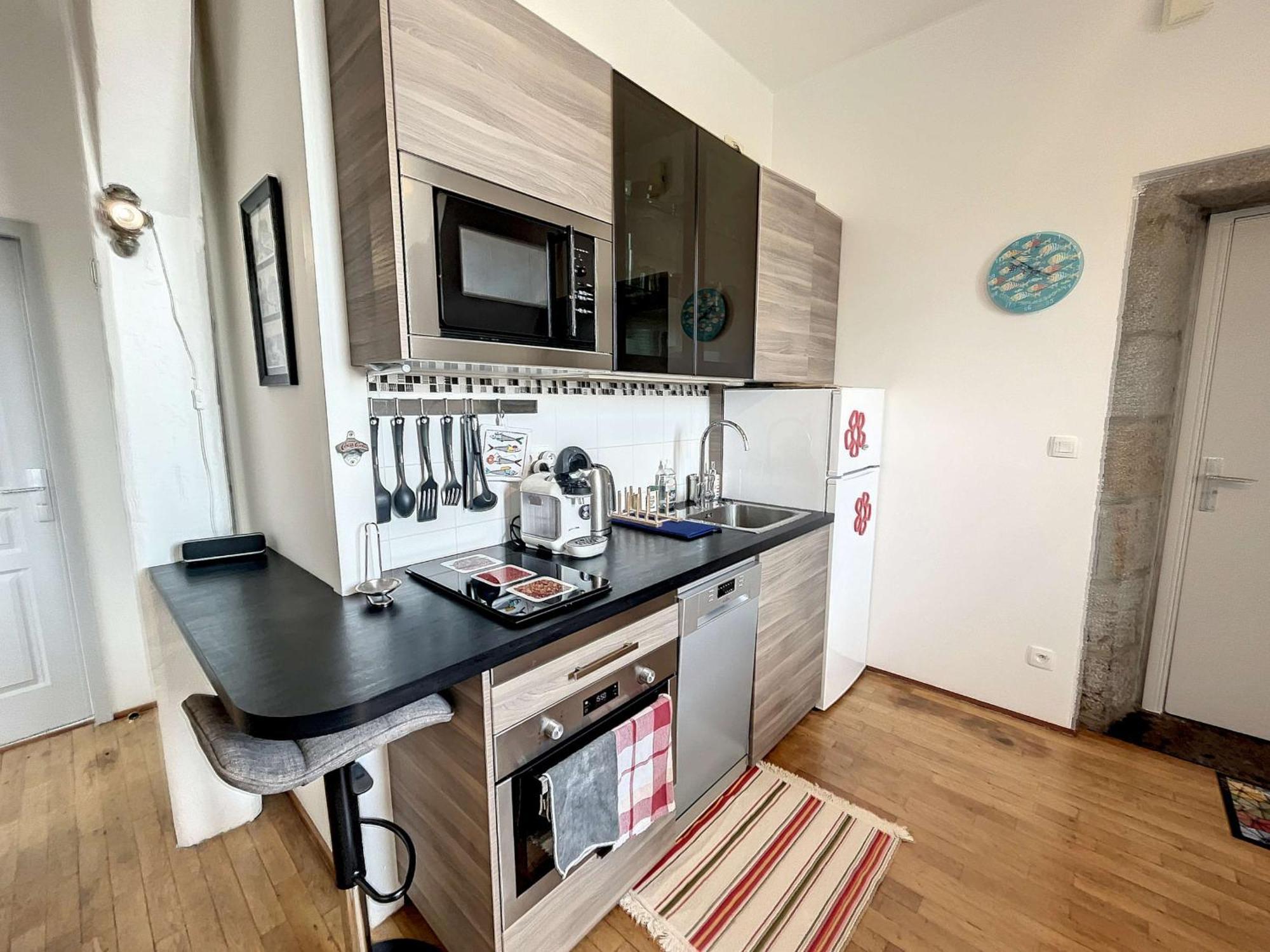 Appartement Cosy, 200M Plage, Parking Prive, Wifi - Fr-1-361-18 Granville Eksteriør billede